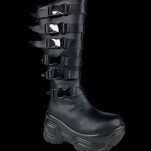 YRU Vegan leather boots size 7